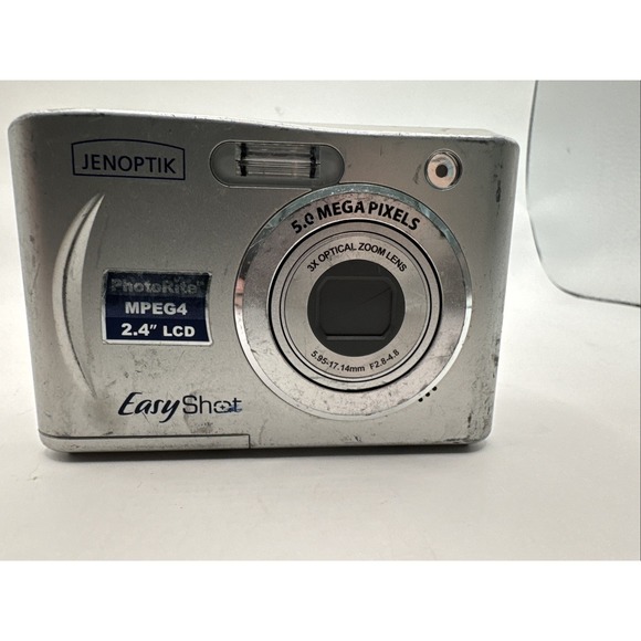 JENOPTIK Other - JENOPTIK EasyShot JD5.0z3 5.0MP Compact Digital Camera Silver parts, not working